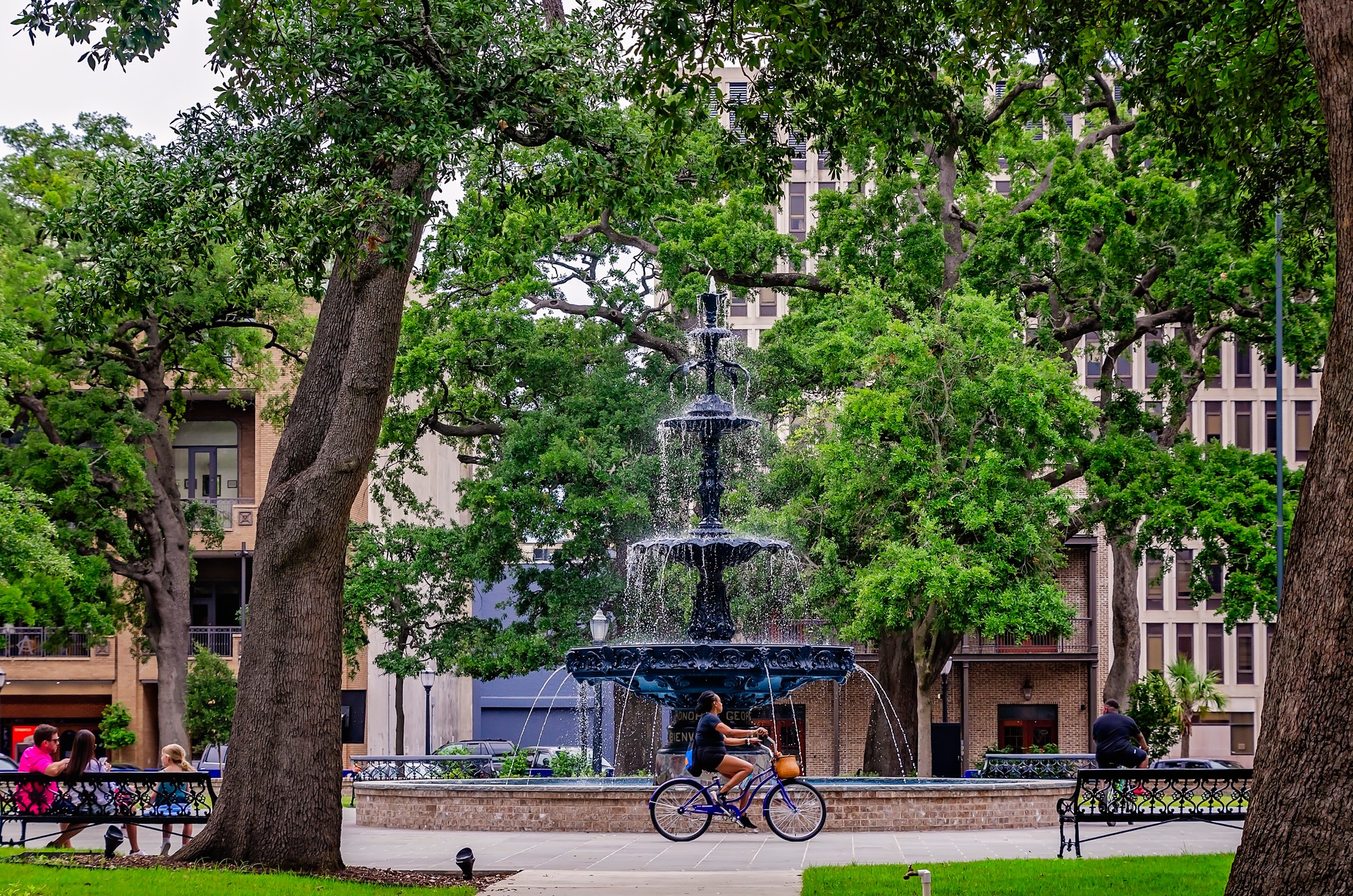 Bienville Square's Ketchum Fountain in Mobile Alabama